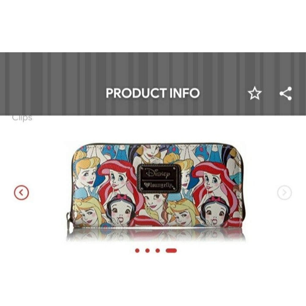 Princess Faces Loungefly Wallet